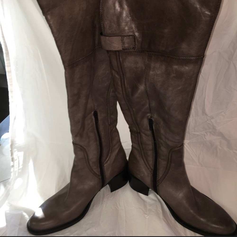 Knee High Riding Boots | Gray EU39